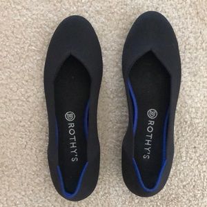 Rothy’s Women’s The Flat Solid Black - like new